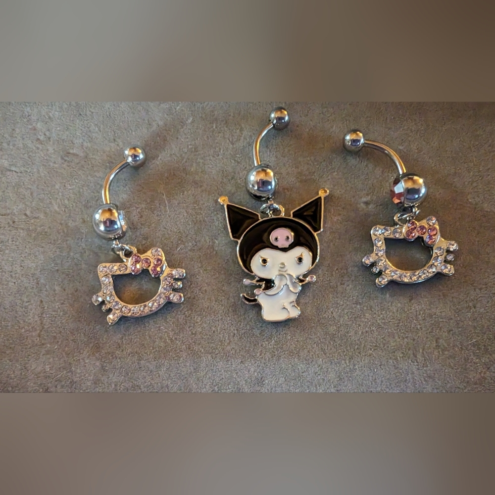 🆕 Hello Kitty Bellybutton Ring. - Picture 5 of 9